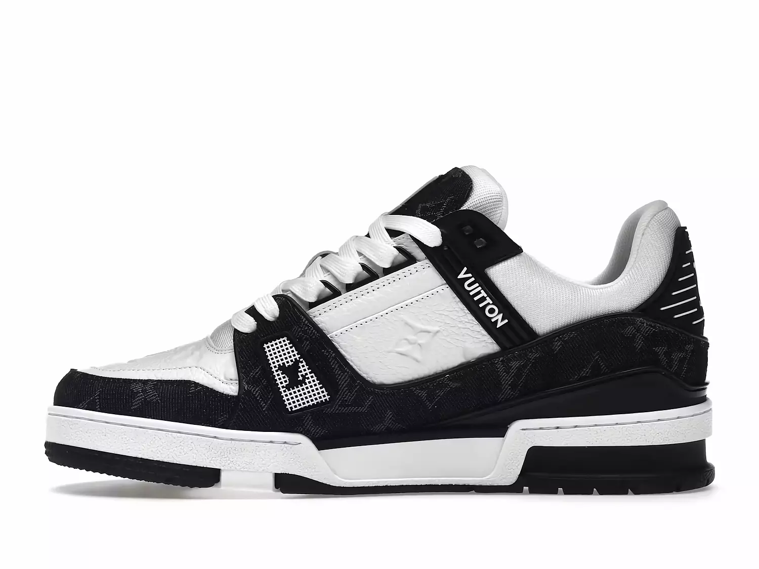 Louis Vuitton LV Trainer White Black 2