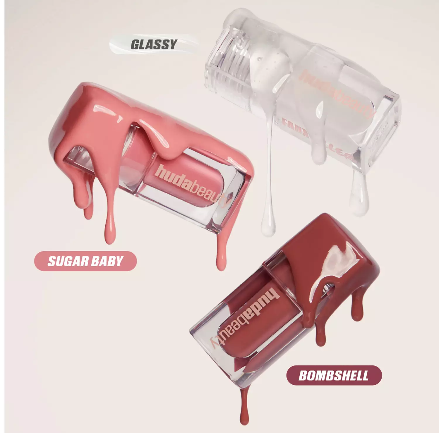 HUDA BEAUTY  Mini Glossiest Lip Gloss Set 2