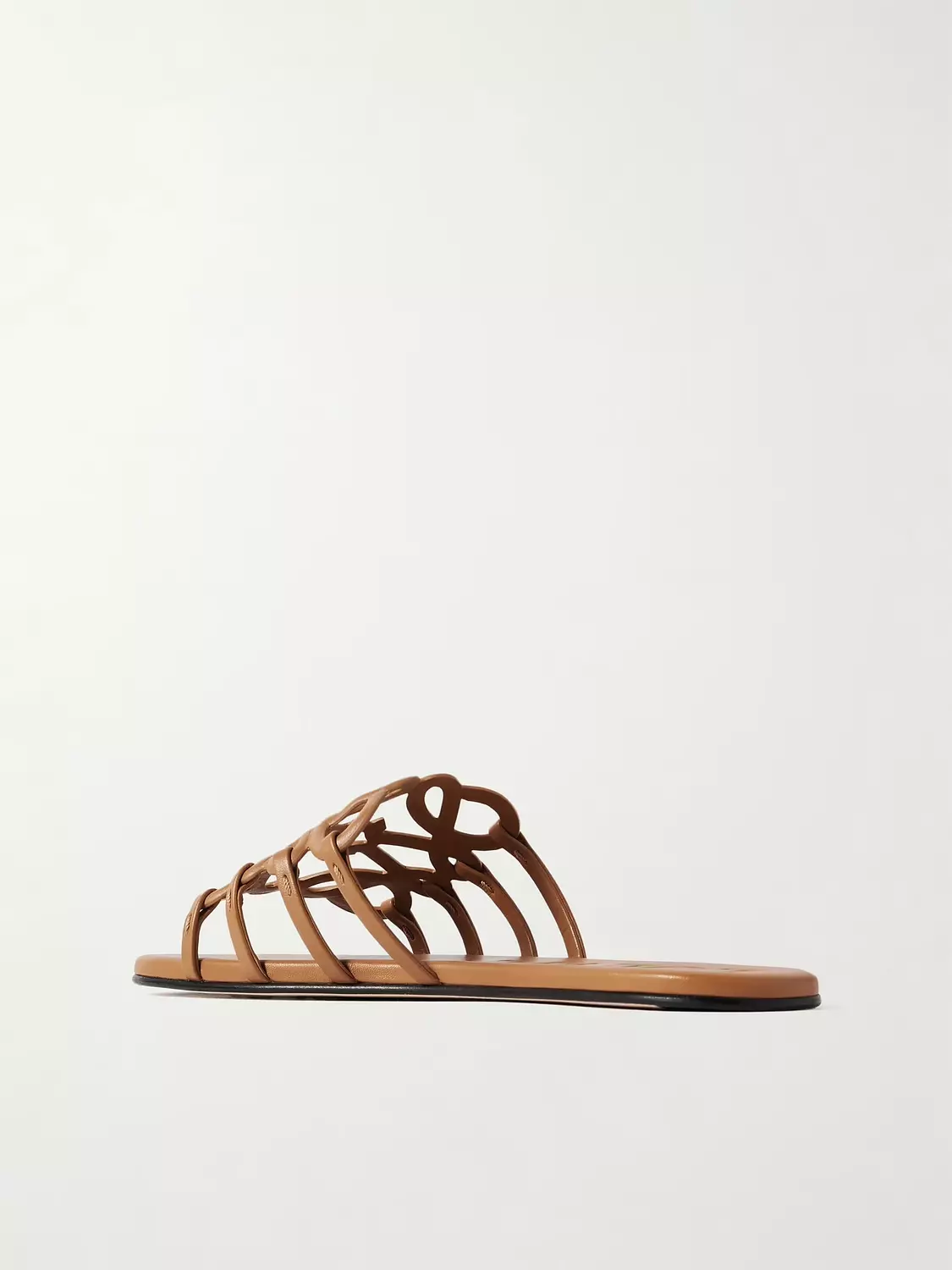 Loewe, Petal Anagram leather slides 3