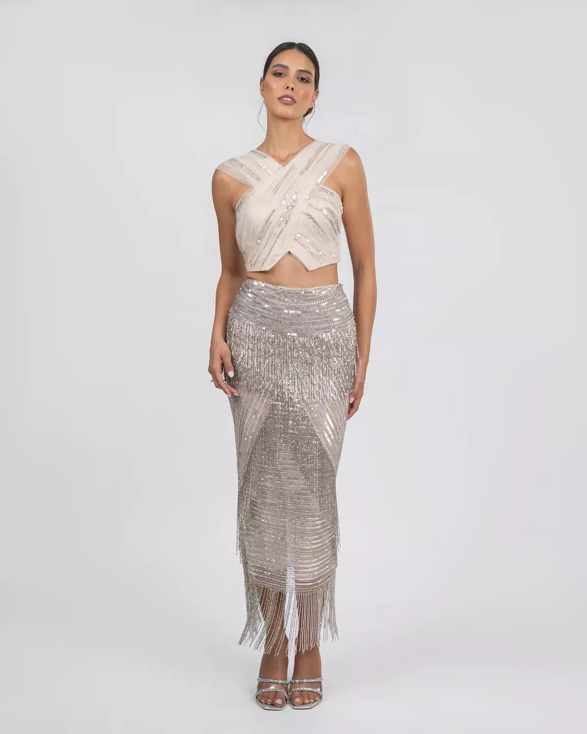 Glamour Beaded Two-Piece Set 5