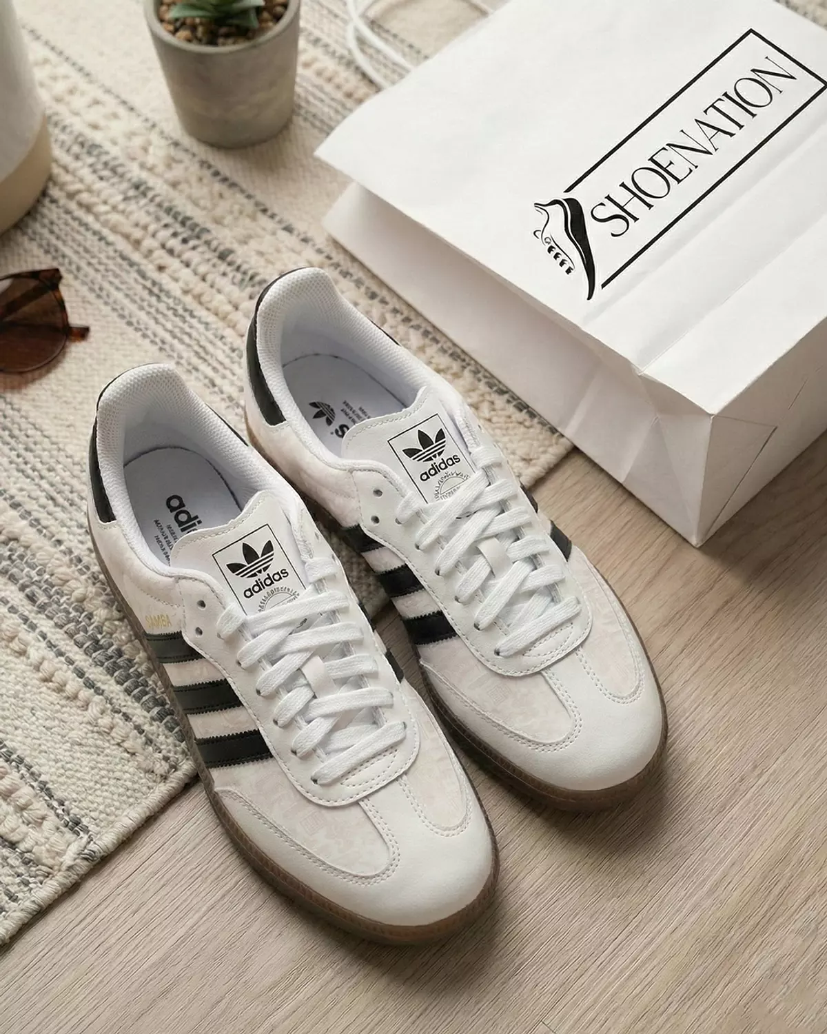 Adidas Samba Shoes for Women -White Black Gum 2