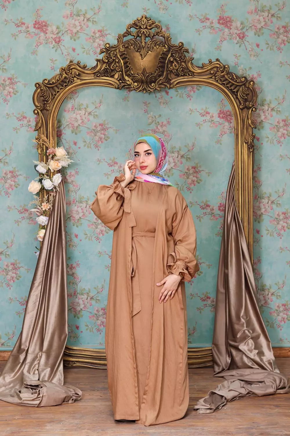Linen Set Camel image