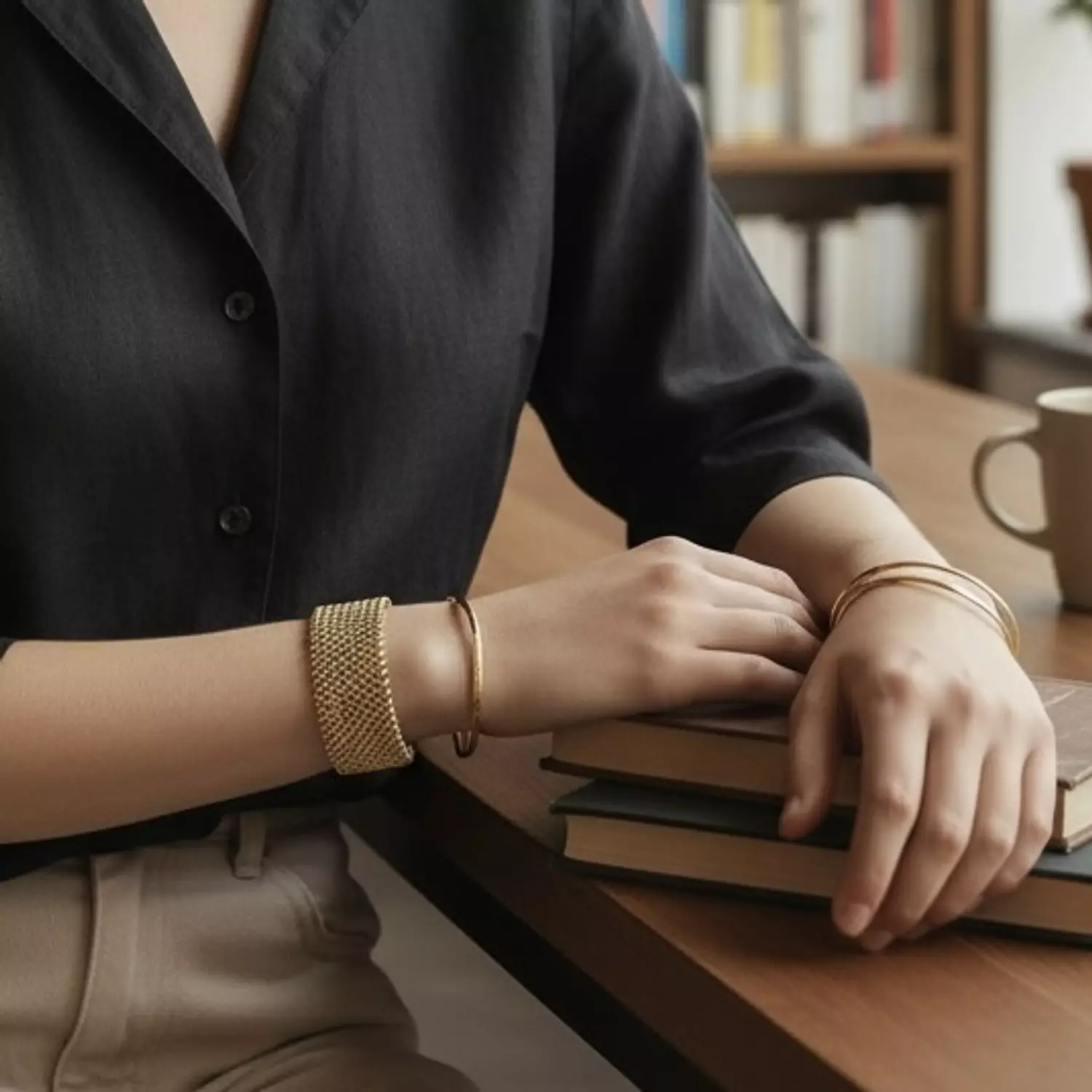 Golden Mesh cuff image