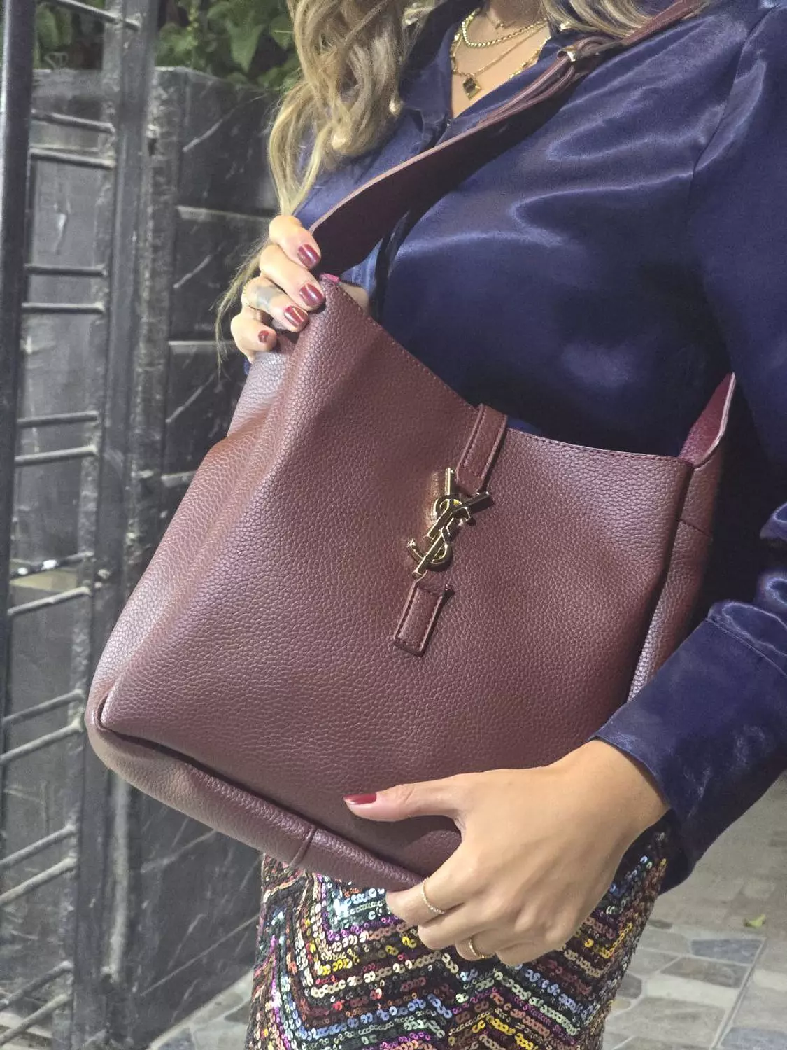 Ysl Leather bag with strap 2