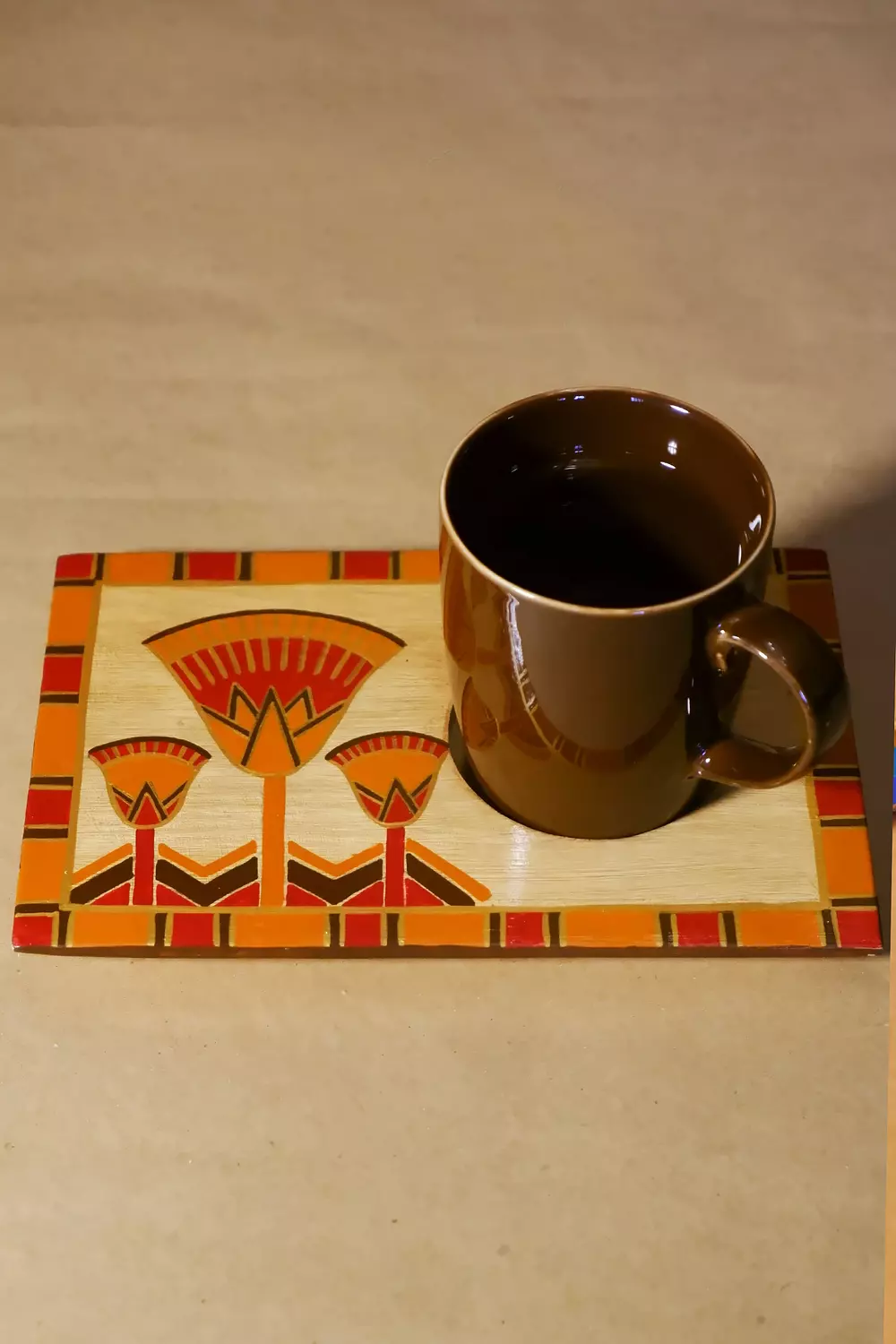 Lotus 1 red coaster & mug 01 image