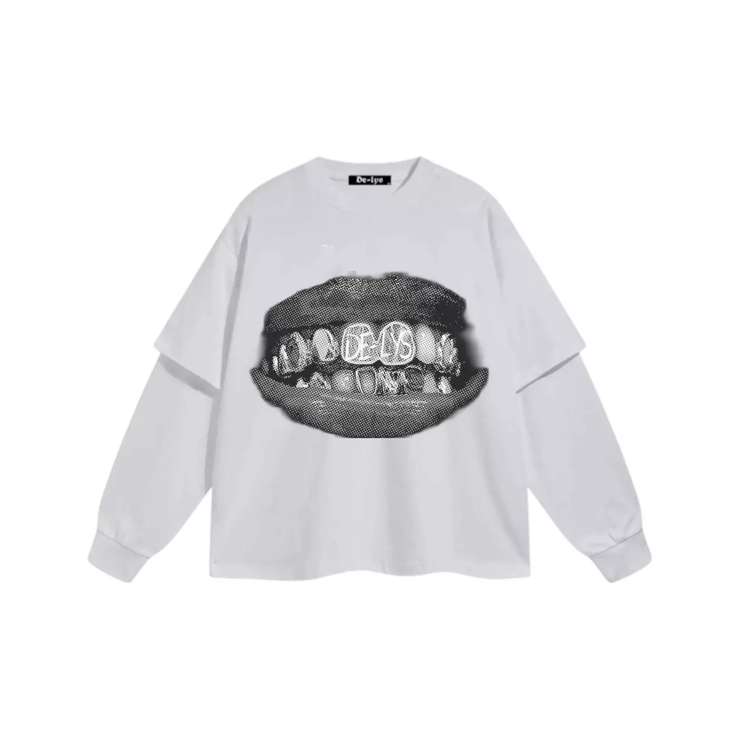  S3 Double-Sleeve Be Ys Teeth T-Shirt  hover image