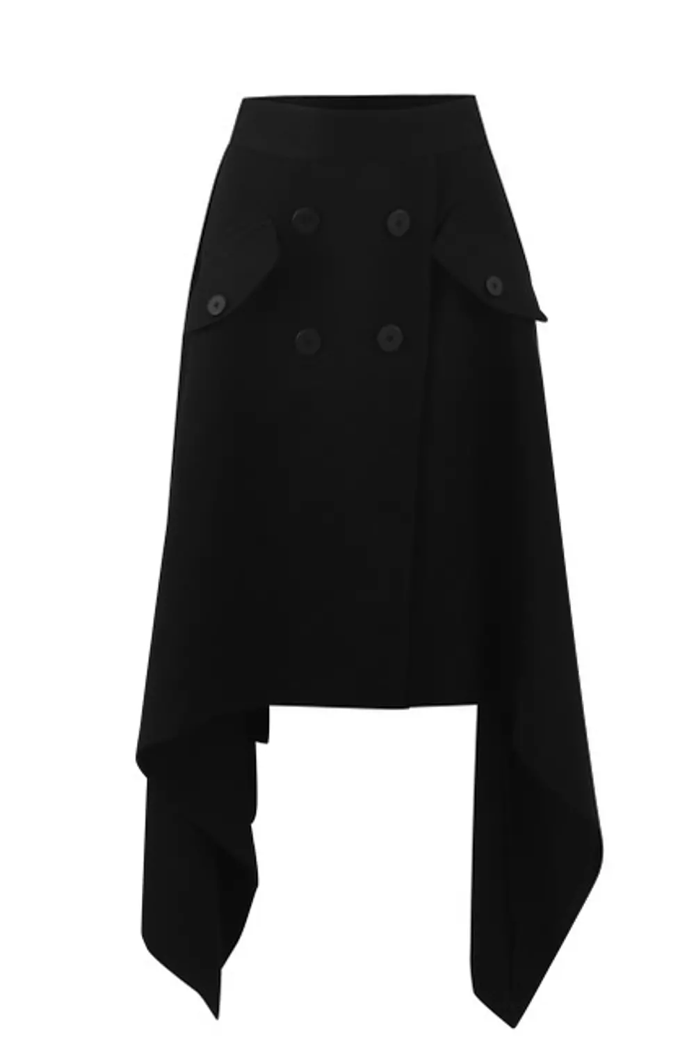 THE BLACK ASYMMETRIC SKIRT image