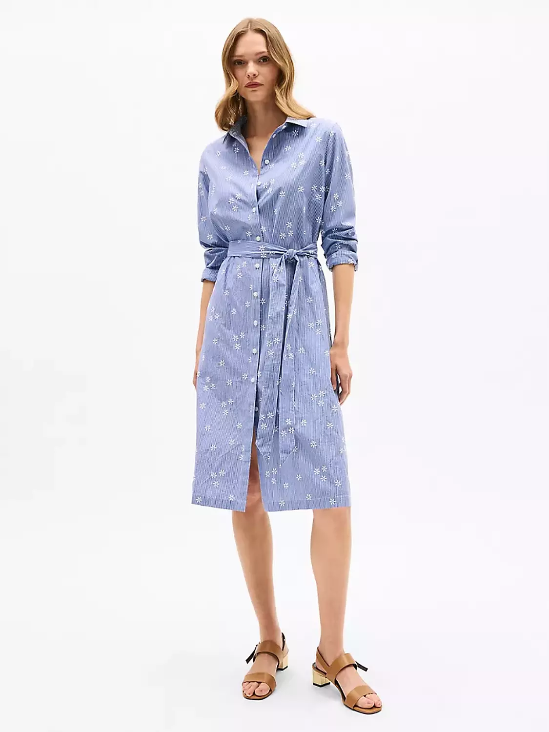 Flower stripe ShirtDress image