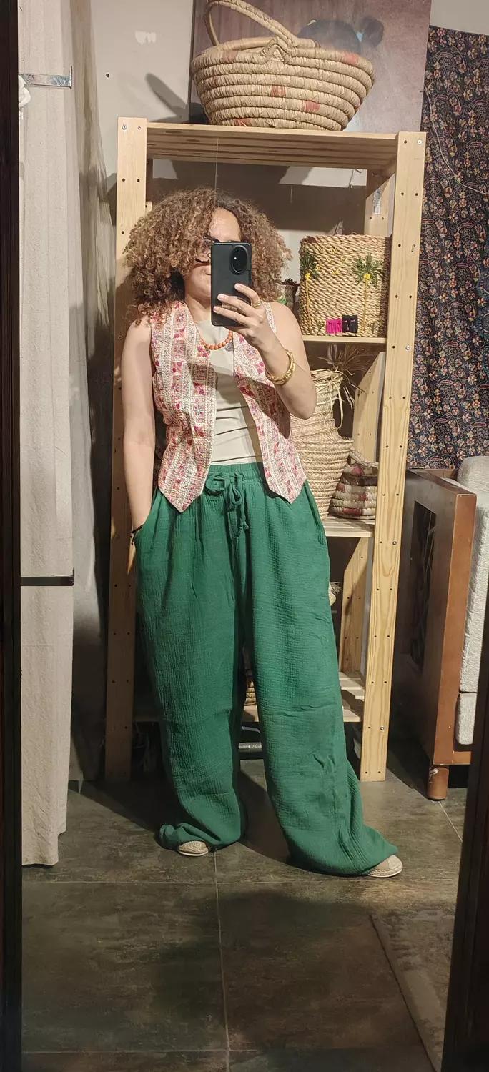 Linen sleeveless sirma vest 12