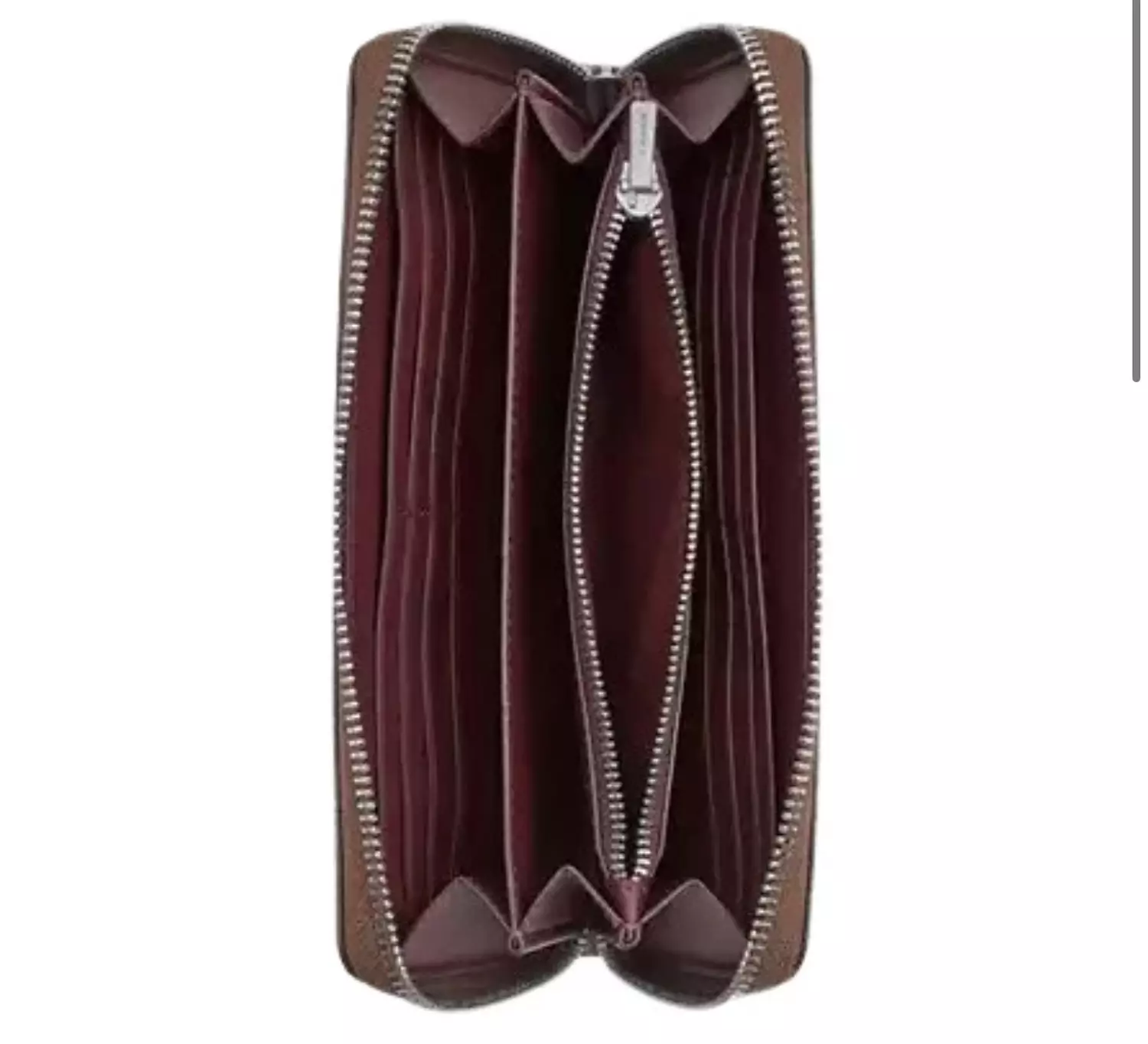 LONG ZIP AROUND WALLET IN SIGNATURE CANVAS WITH BOW PRINT 1