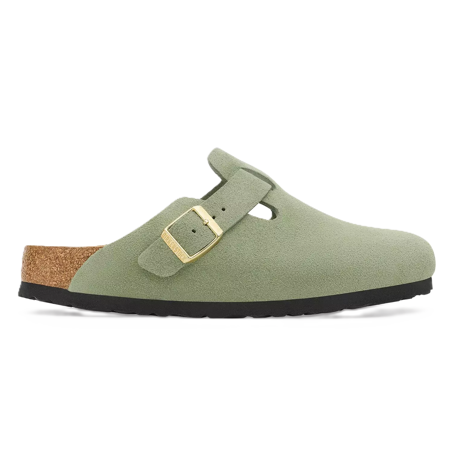 Birkenstock Boston Green Tea Suede image