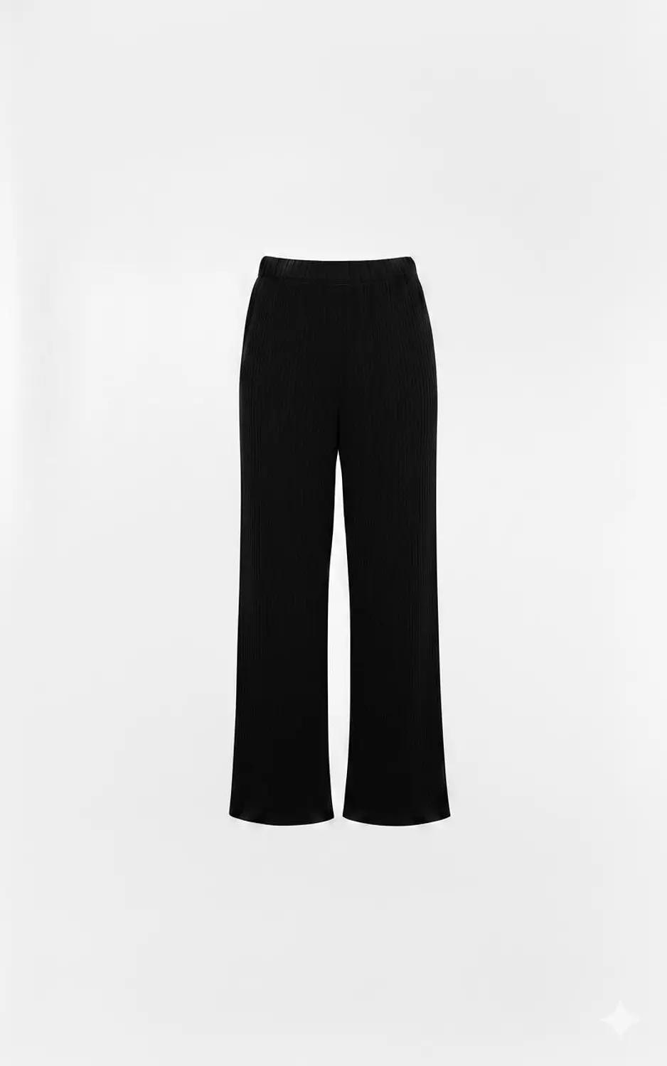 Ribbed Wide-Leg Pants 2