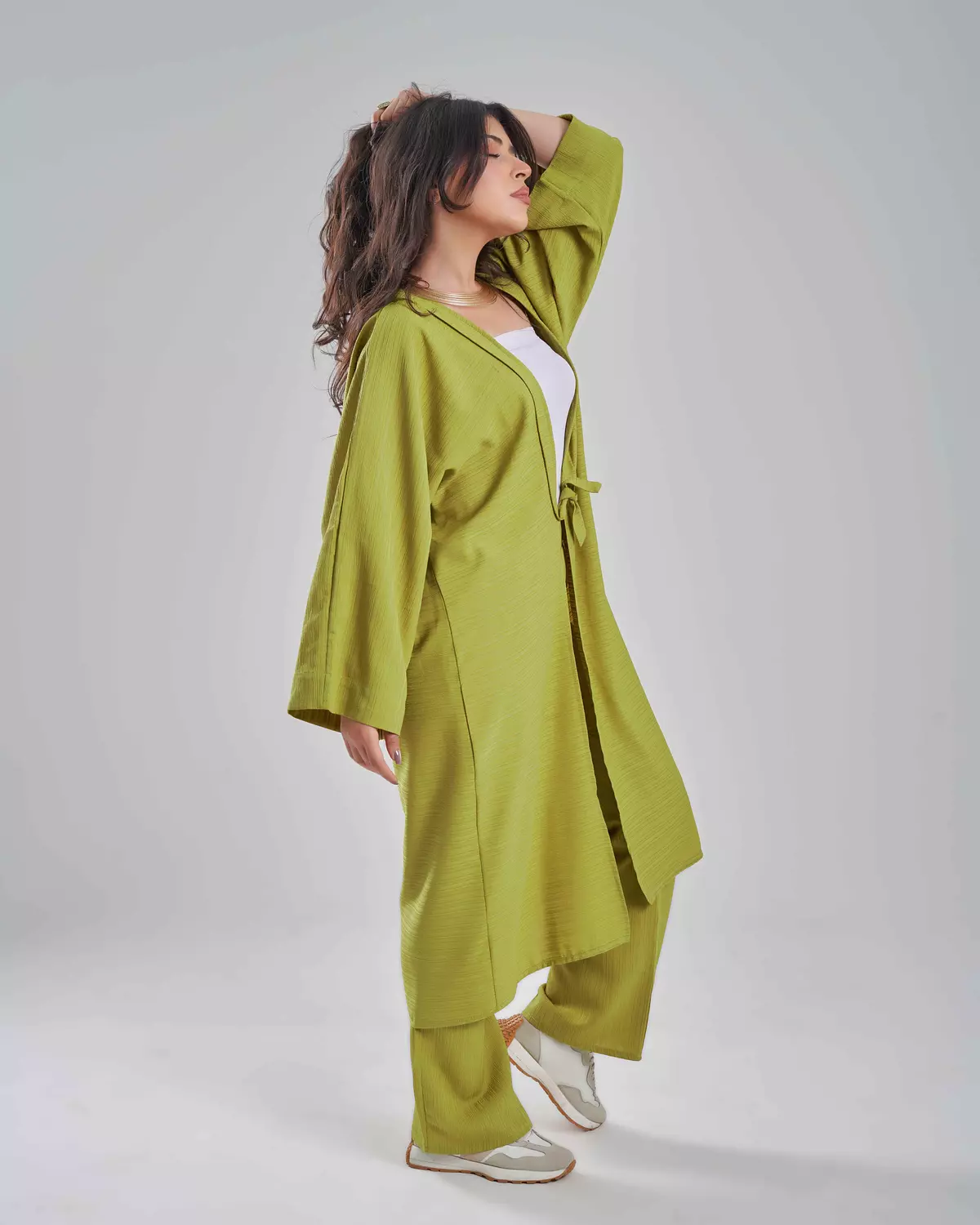 Relaxed Kimono Set - Limon Green 1