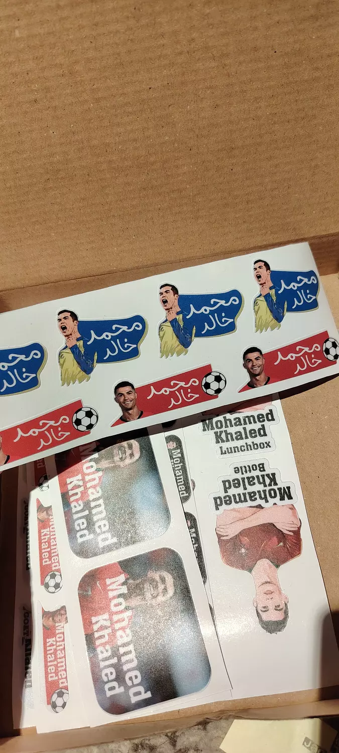 Cristiano Ronaldo School Labels Stickies image