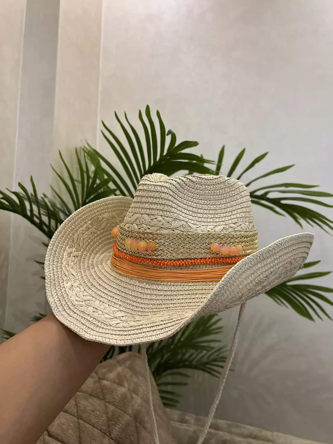 Orange blossom hat 1