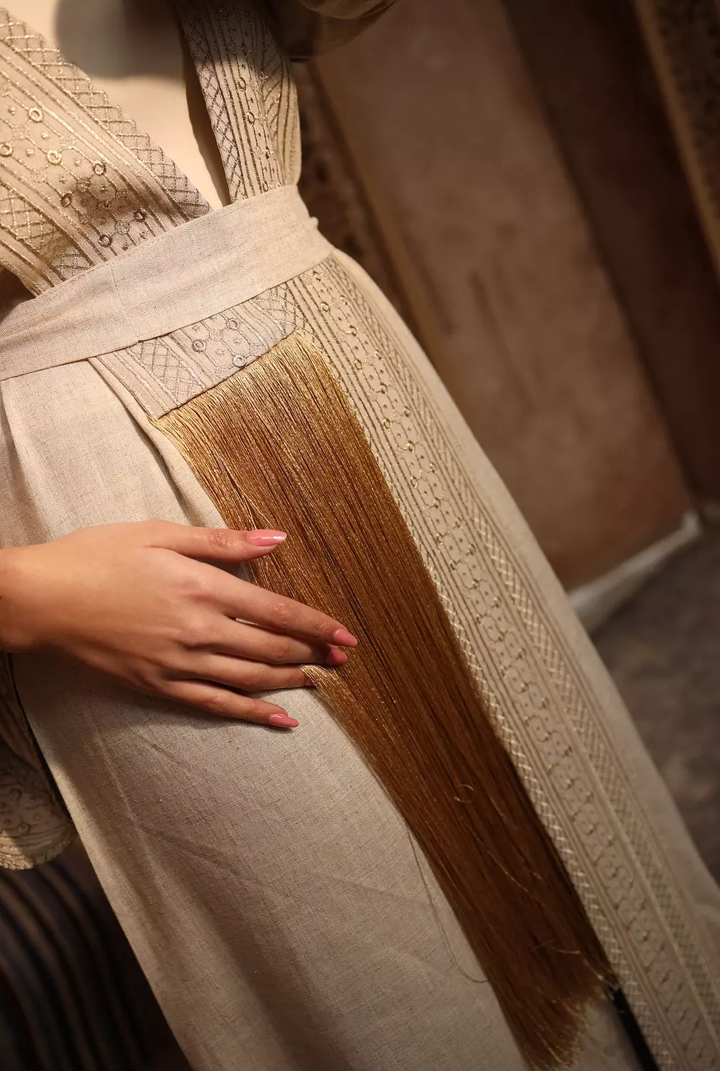 Side Fringes Serma Kaftan 5