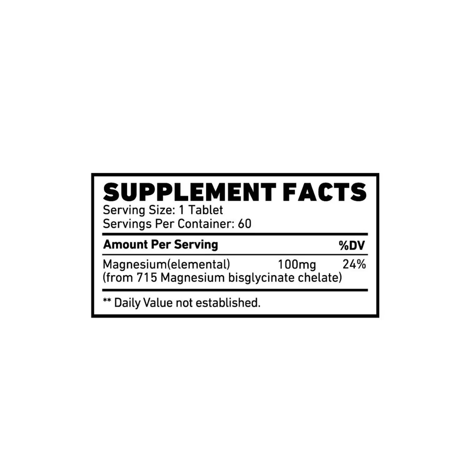 Skeleton Nutrition Magnesium Glycinate - 60 Coated Tablets for Relaxation & Muscle Health hover image