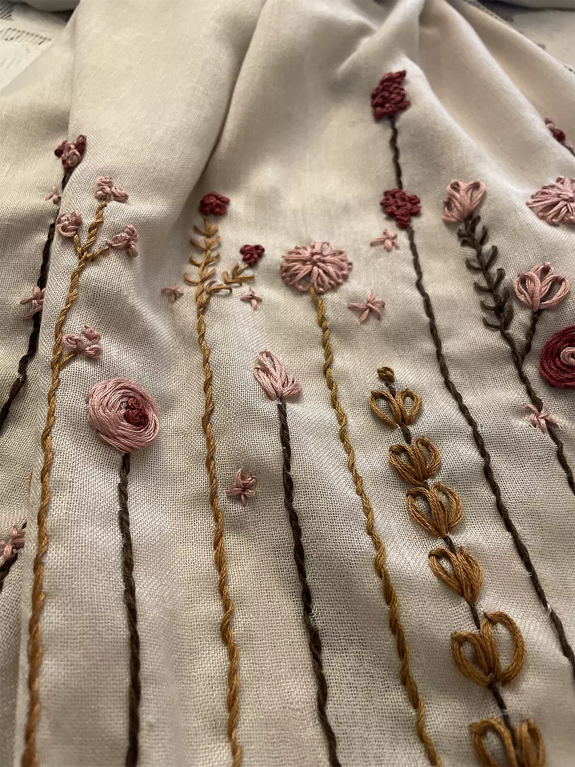 Flowered Retreat Shawl 2