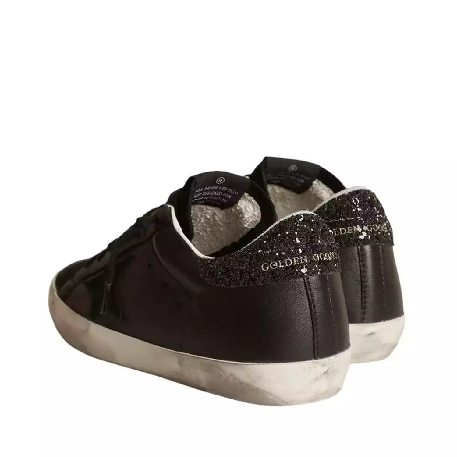 Golden Goose Super Star Black nappa leather upper hover image