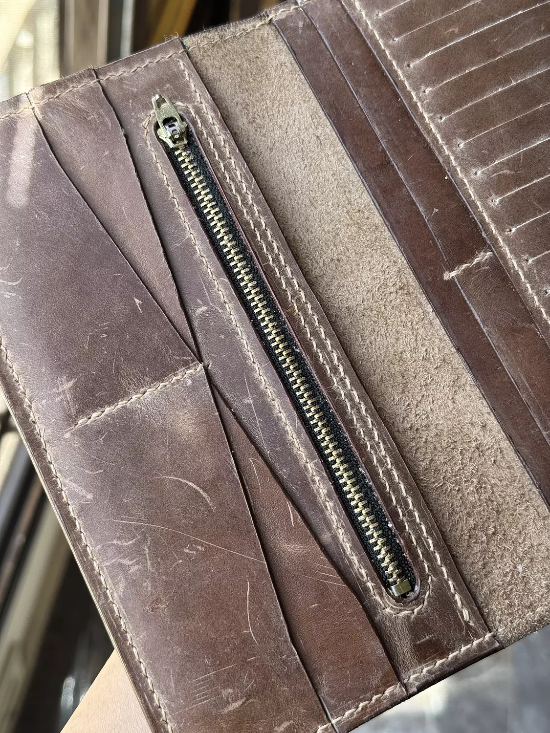 Unisex Long Wallet ( Brown ) 5