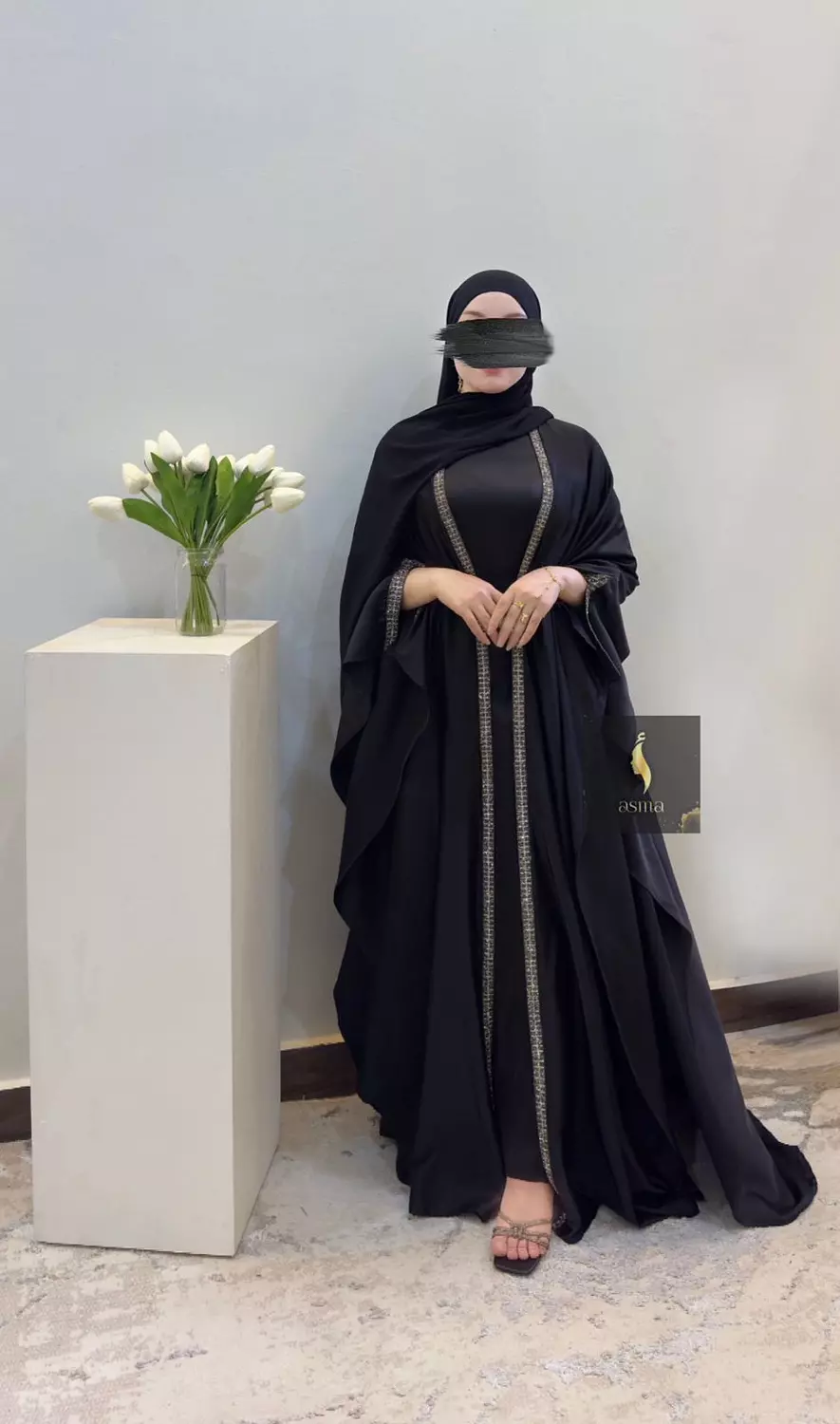 Black Stain Abaya 1