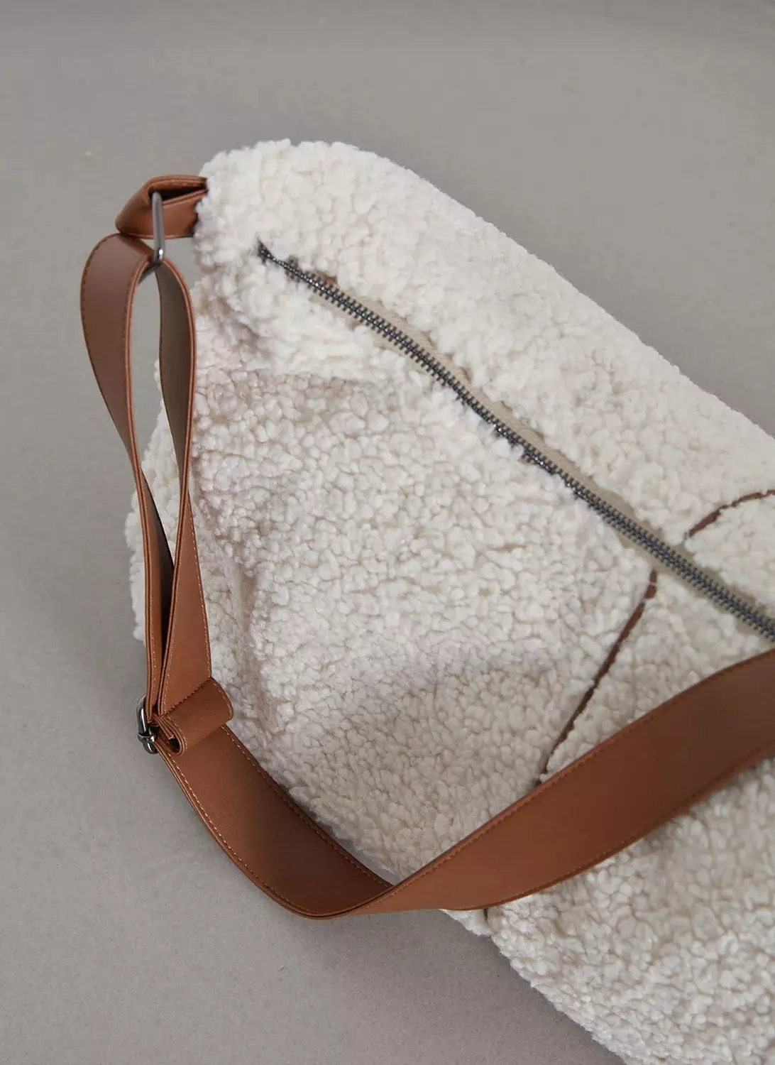 Large Faux Fur Shoulder and cross Bag 3