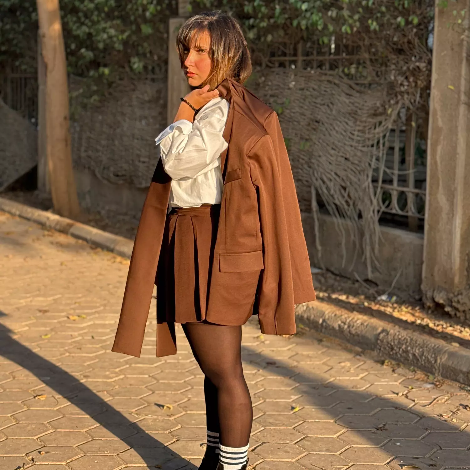 Brown Oversized Blazer 3