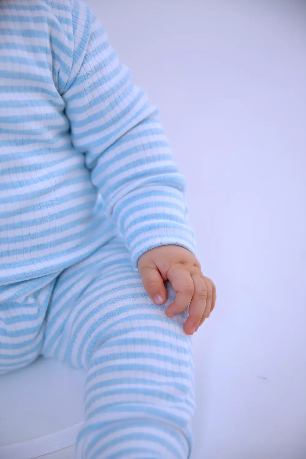 Bunbun organic baby blue set with beanie 3