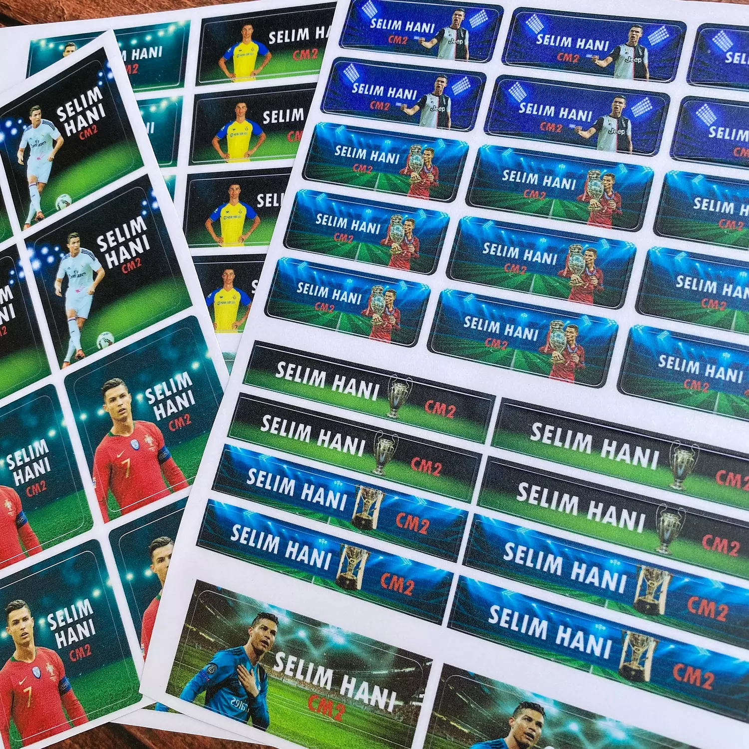 Ronaldo School Labels 1