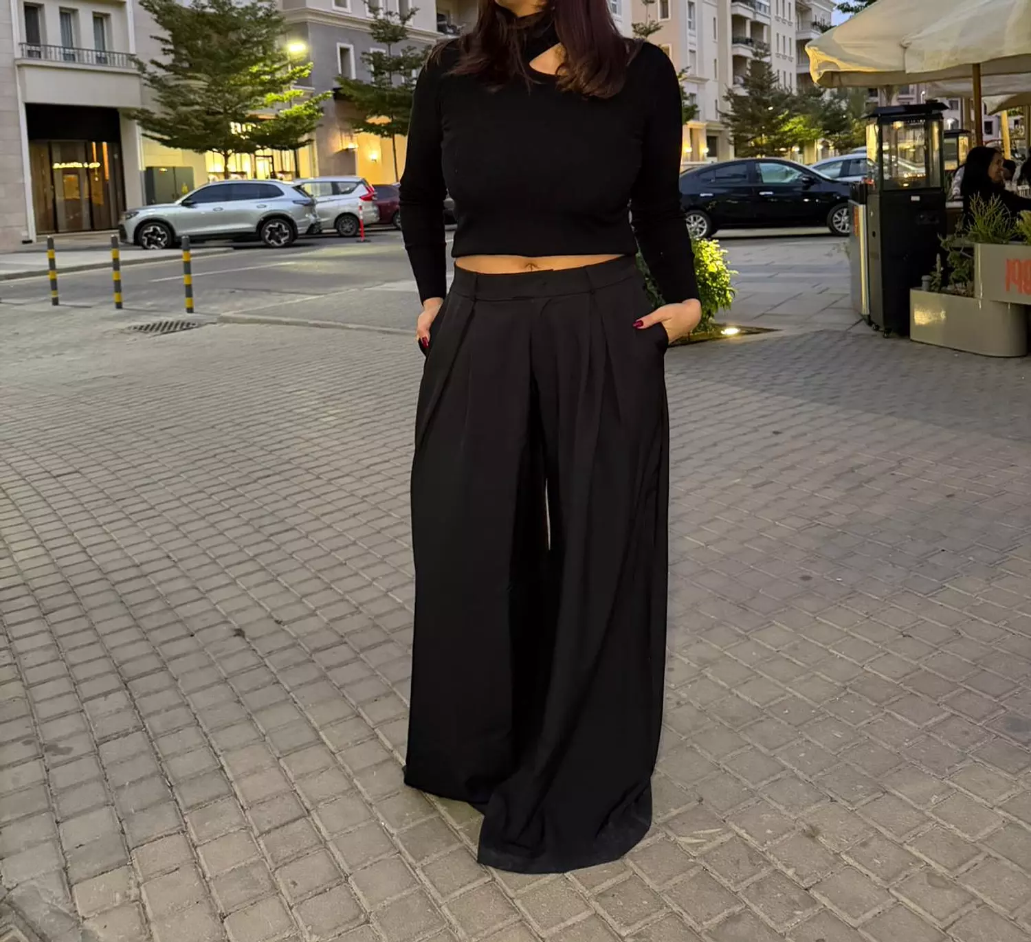 Black twisted pants 2