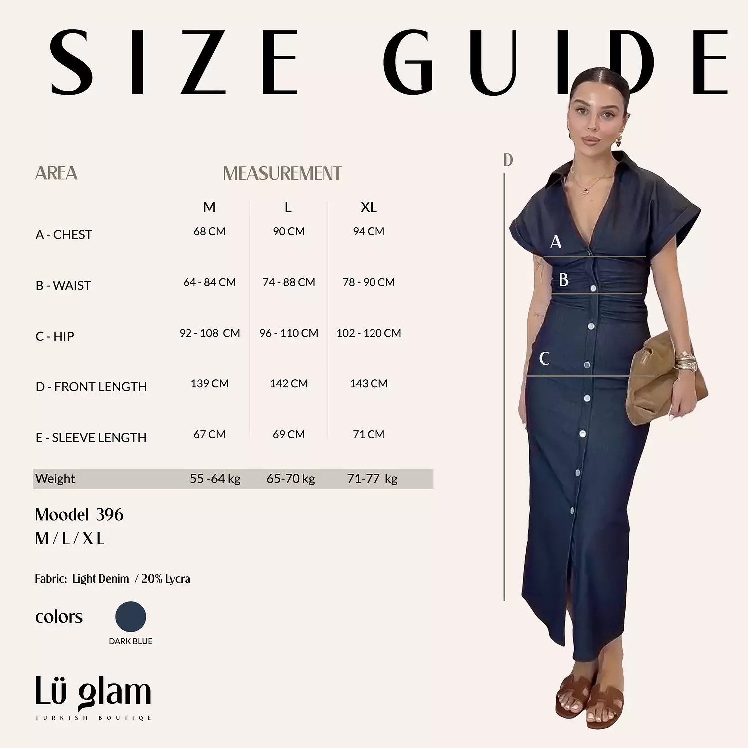 Denim Midi Dress 3