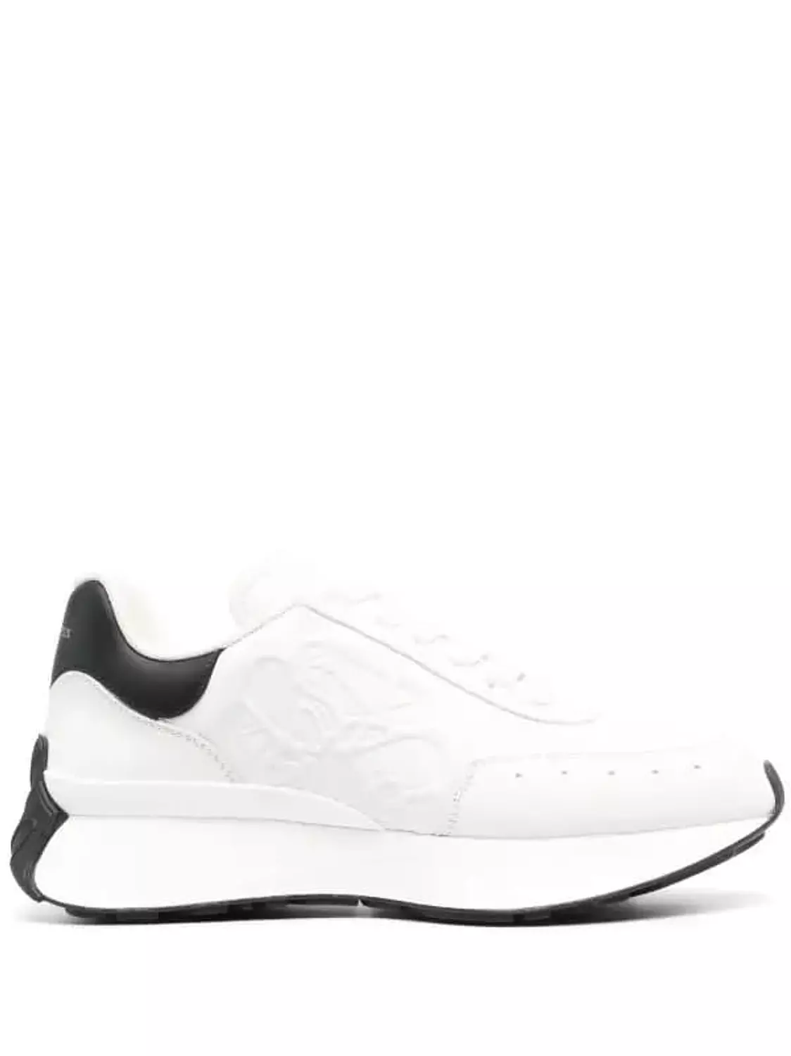 ALEXANDER MCQUEEN SPRINT RUNNER WHITE BLACK image