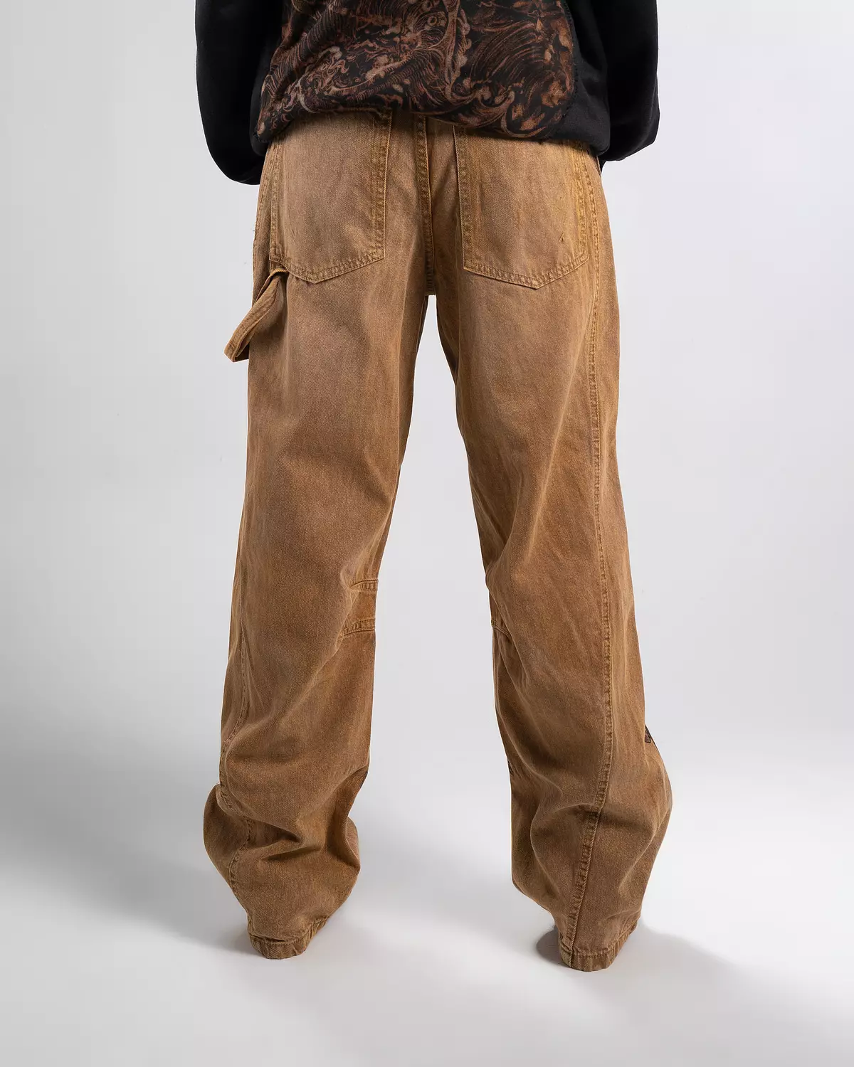 “ Giant octopus “ 1of 1 hand-printed & painted denim pants  7