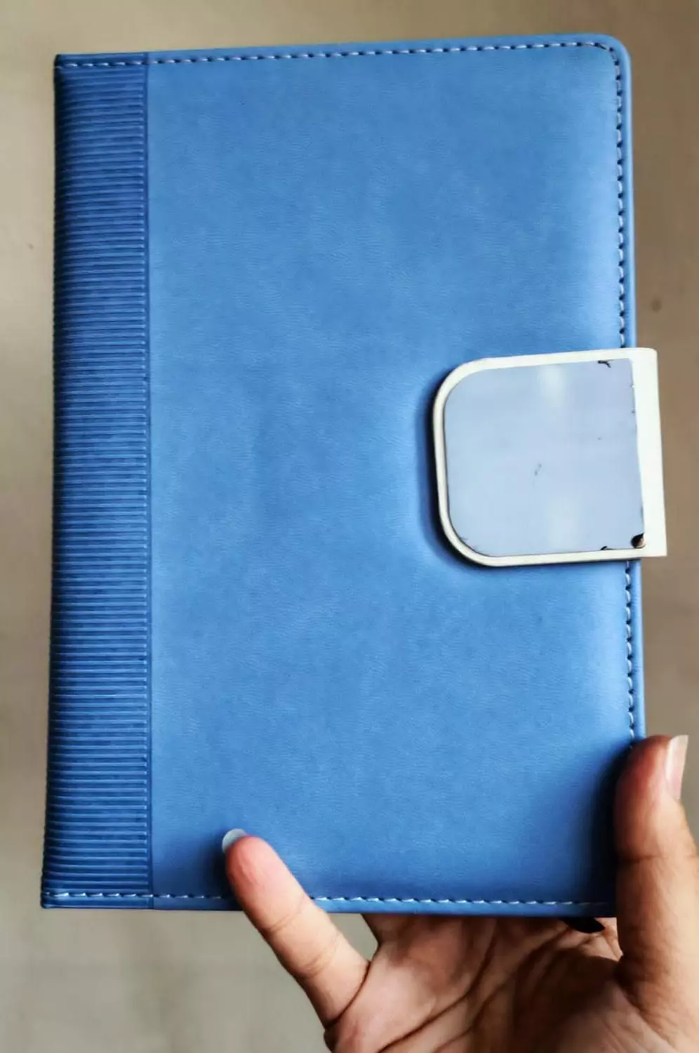 Handpainted leather cover notebook with attached cute accessories  7