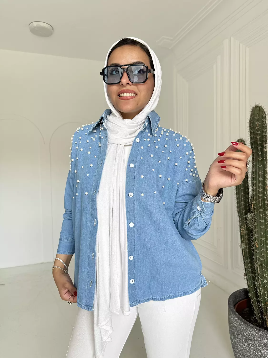 Pearl Denim Shirt 17