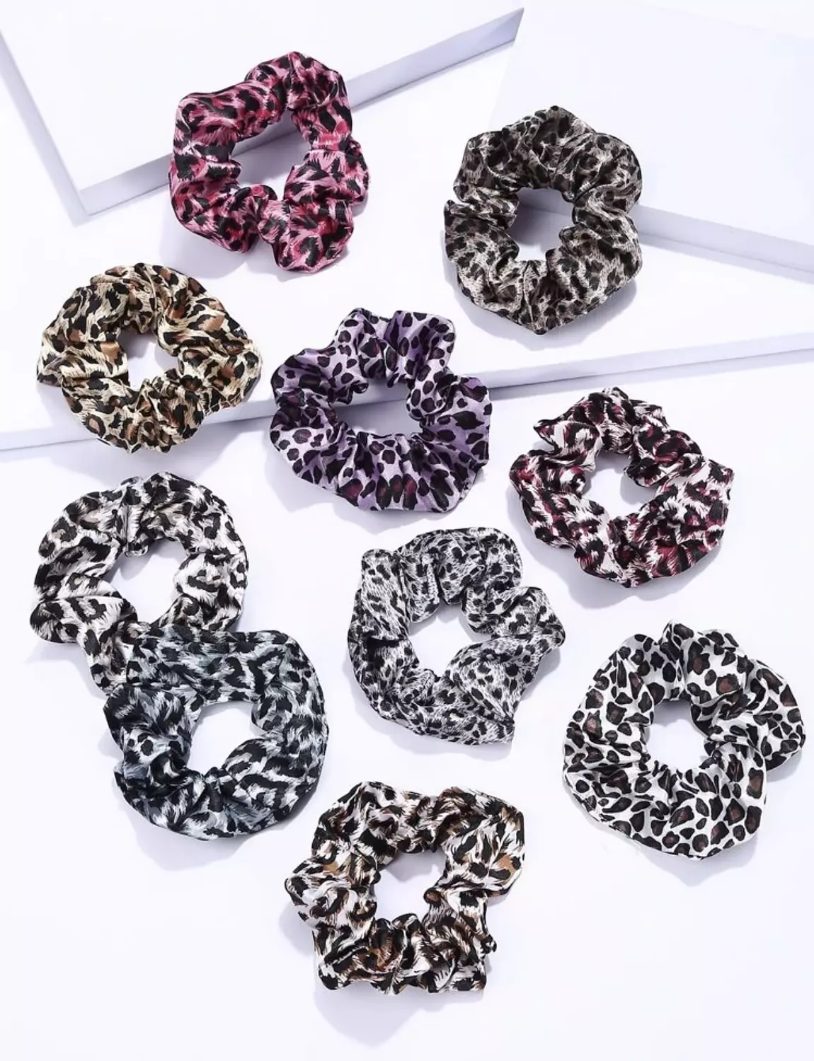 Shein Satin Tiger Scrunchie - 1 PC 2