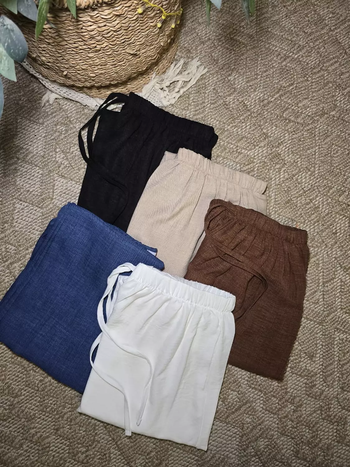 Essential linen pants ( in brown ) 3
