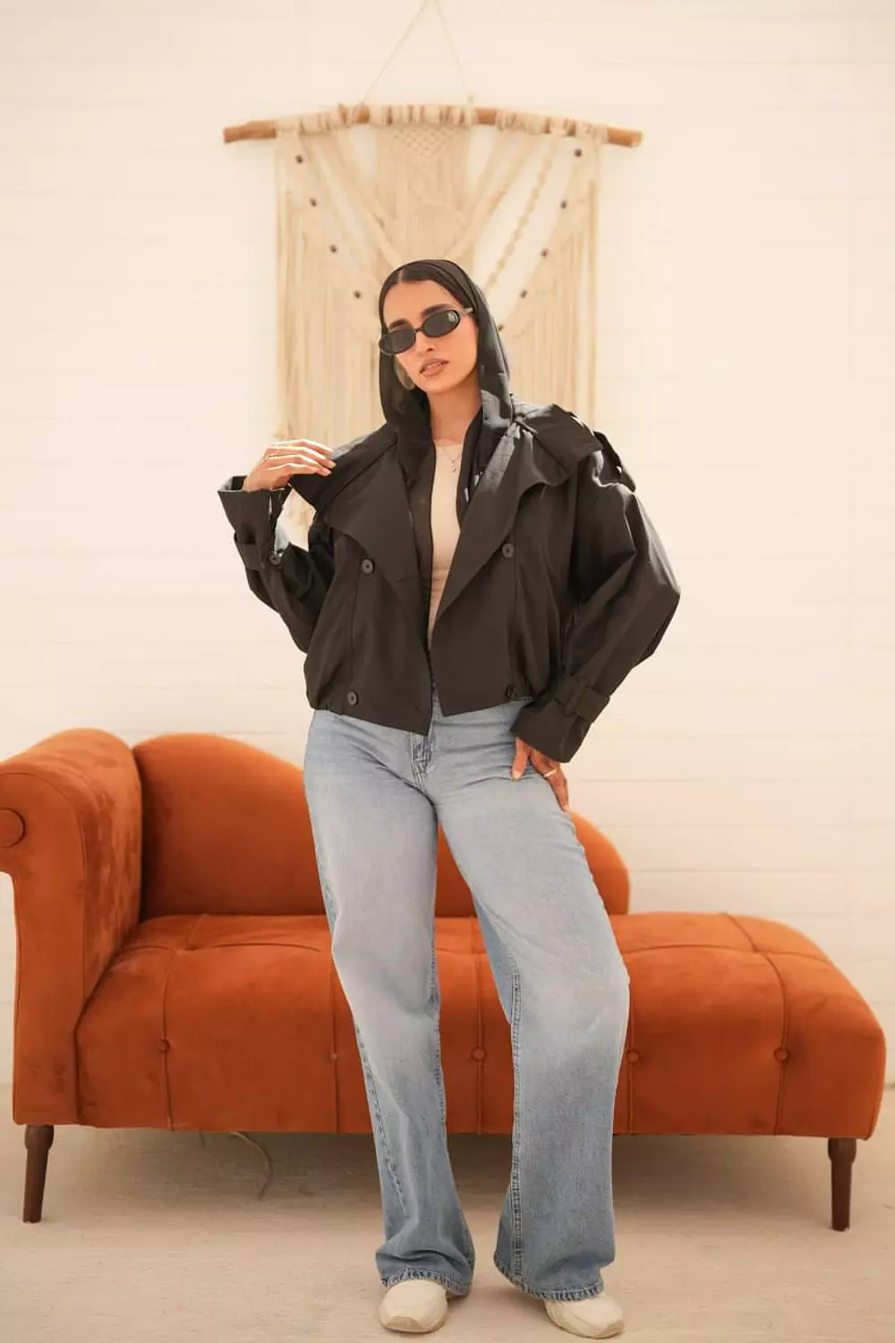 Neck belt jacket 11