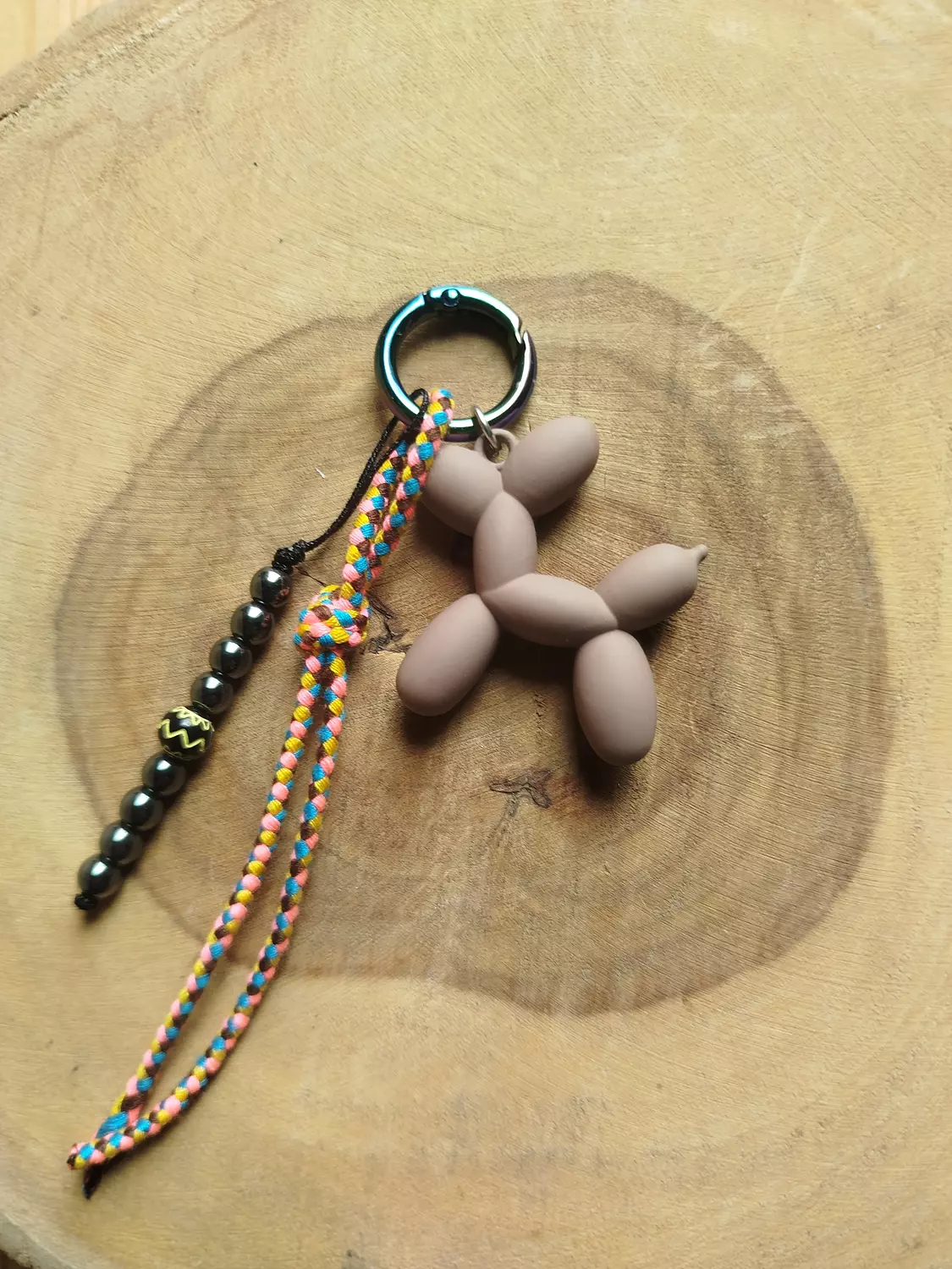 Brown. charm bag  image