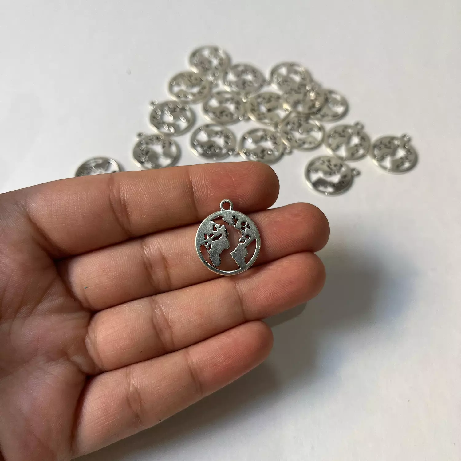 World map charm image