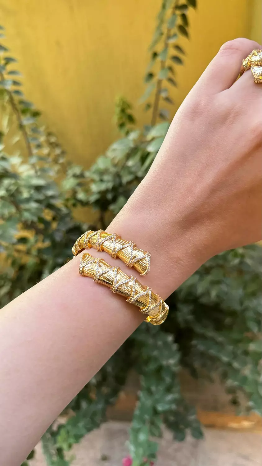 Pure gold ring & bangle 2