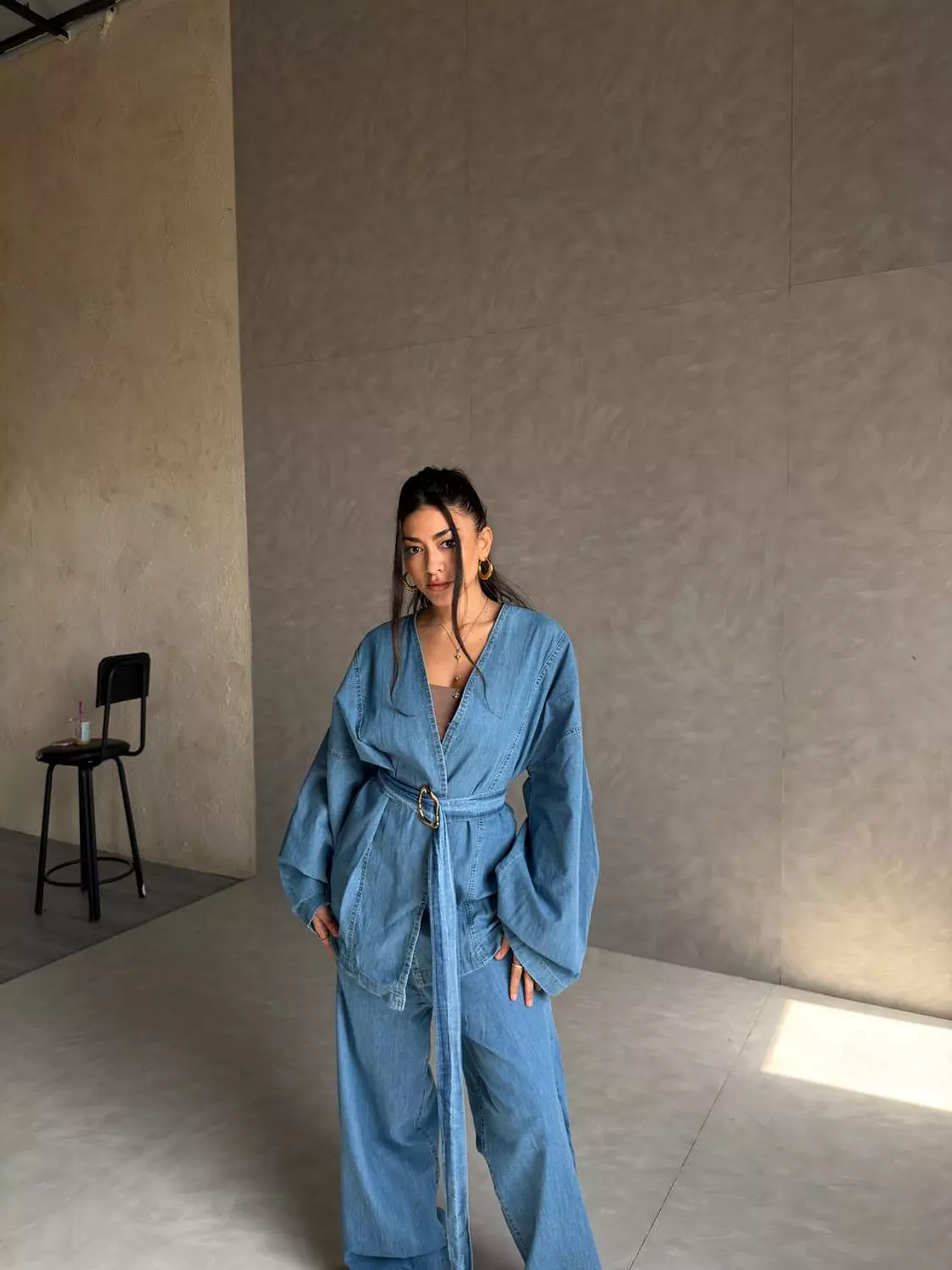 Silk Denim Set  image