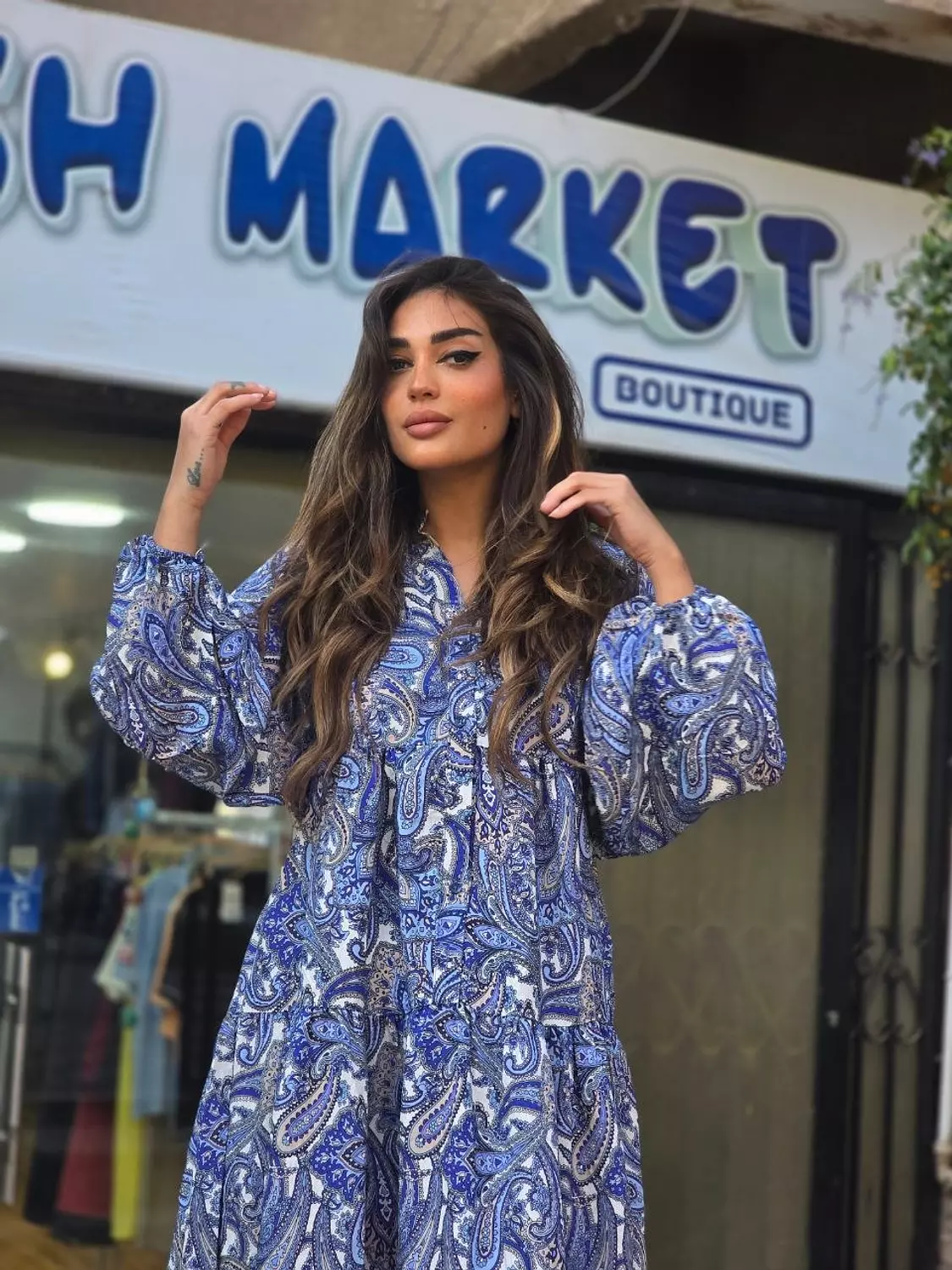 Blue Boho dress image
