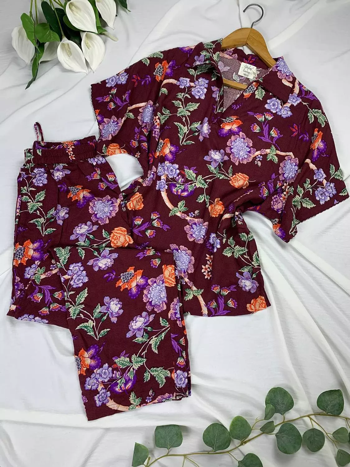Floral splash cotton pijama set from splash 2
