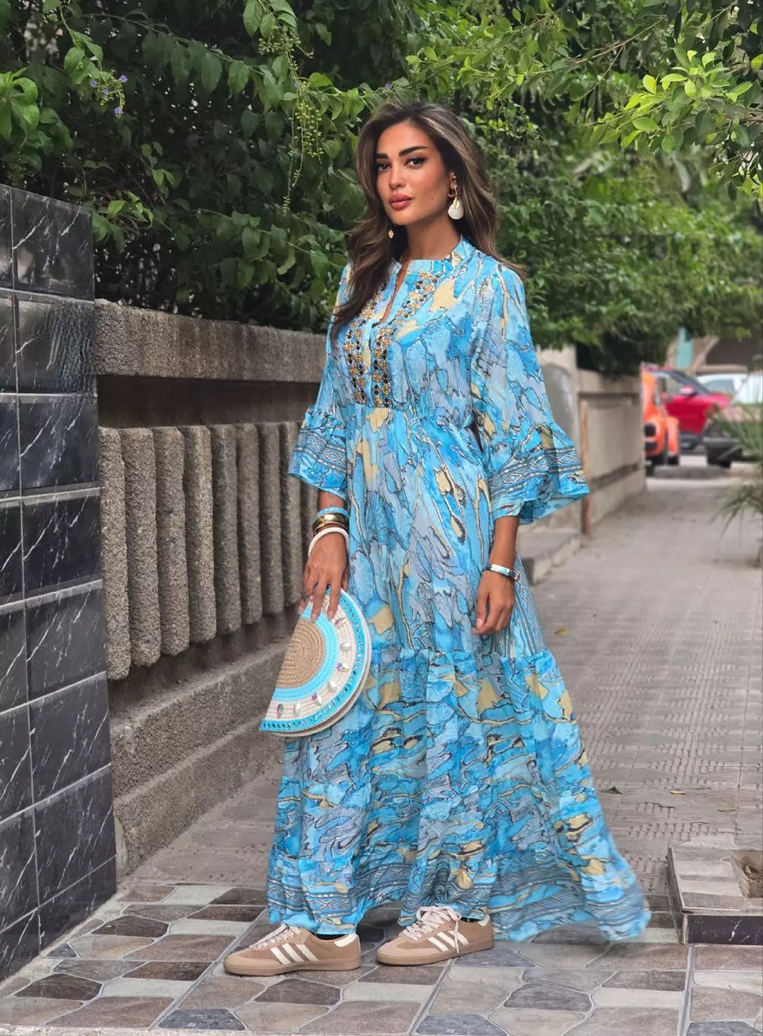 Blue Boho Dress  3