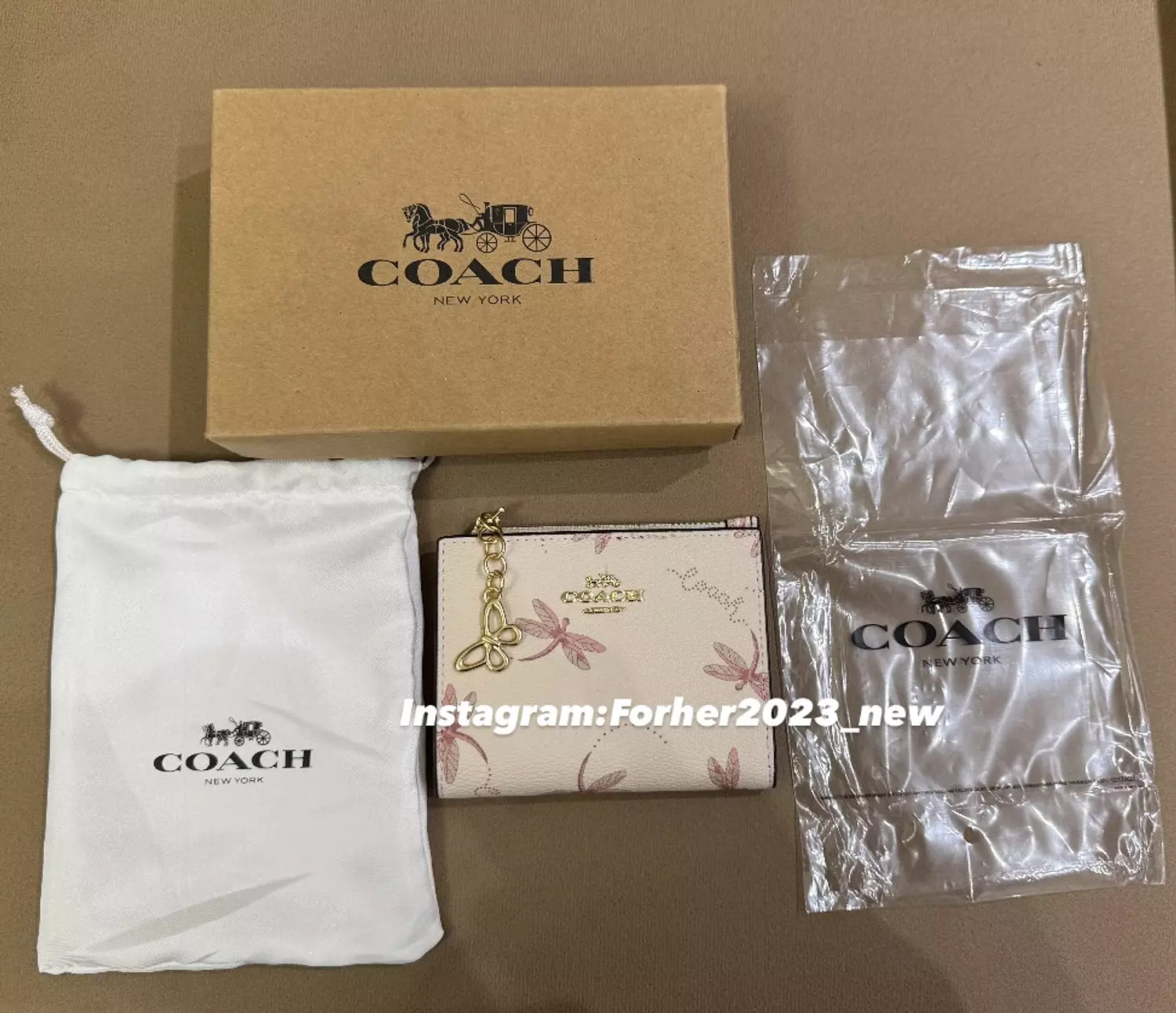 Coach bifold wallet with butterflies 4
