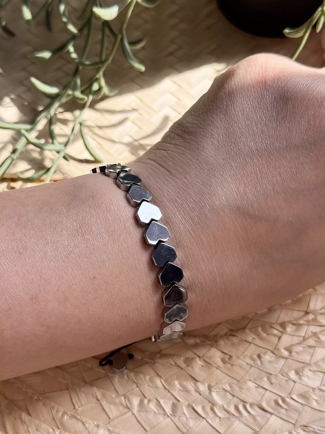 Hematite Silver Bracelet ( Stock ) 2