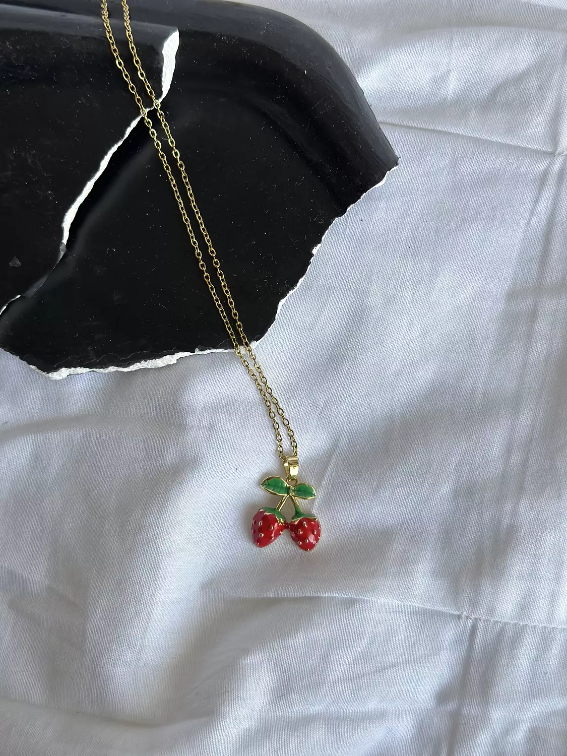 Duo Strawberry Necklace  image