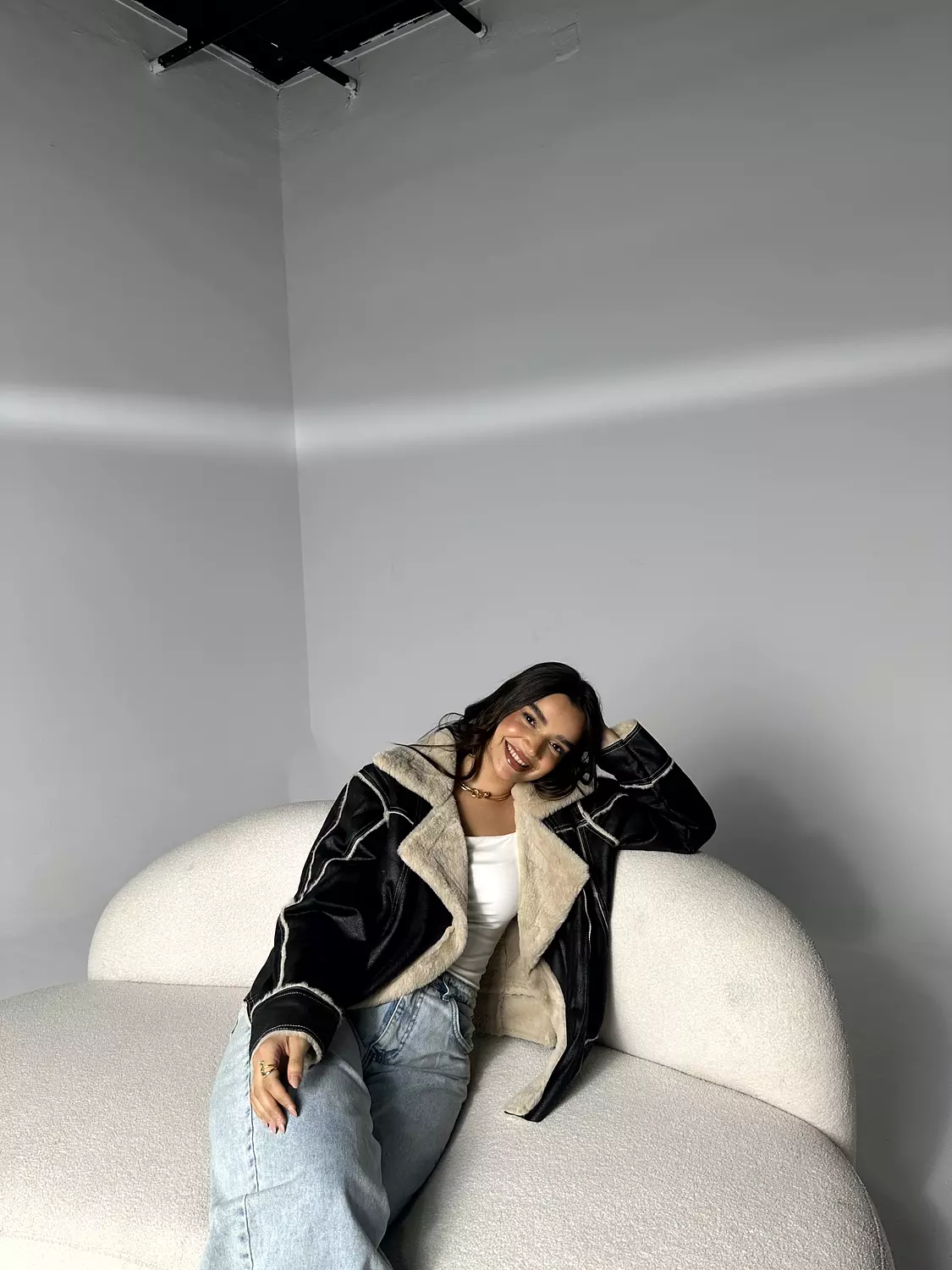 Fur Leather Jacket 2