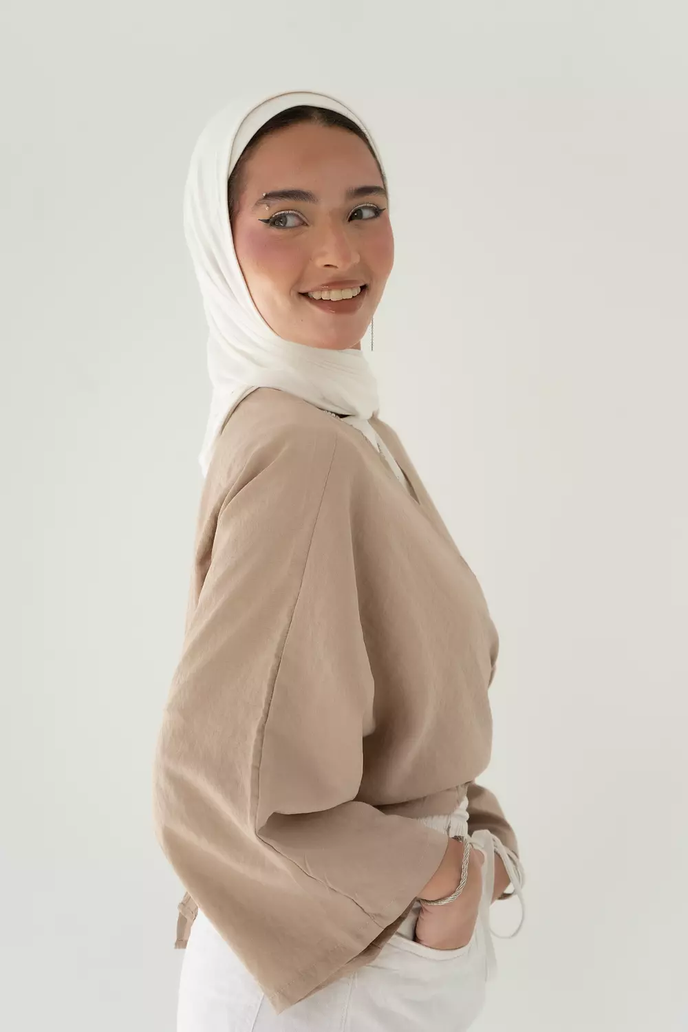 Sophia Blouse IN Café  2